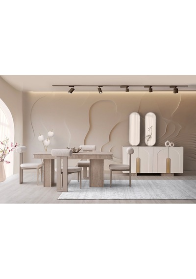 Vizon Mdf Yemek Odası Takımı Aytaşı Vizon Mdf Yemek Odası Takımı Aytaşı