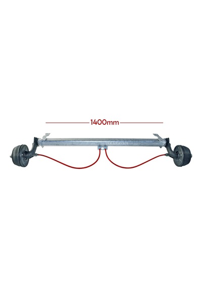 Al-ko 1000kg 1400mm Torsiyonlu Frenli Aks Dingil Seti