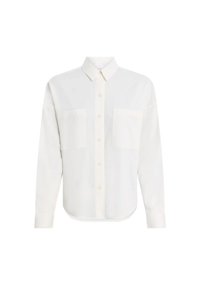 Calvin Klein Cotton Voıle Ls Shır Kadın Beyaz Gömlek