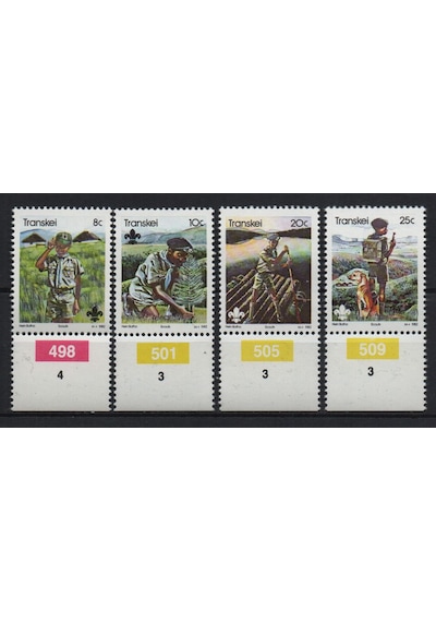 Güney Afrika Transkei 1982 İzci Hareketinin 75. Yıldönümü Tam Seri Lt0021b  Teşhir Ürün