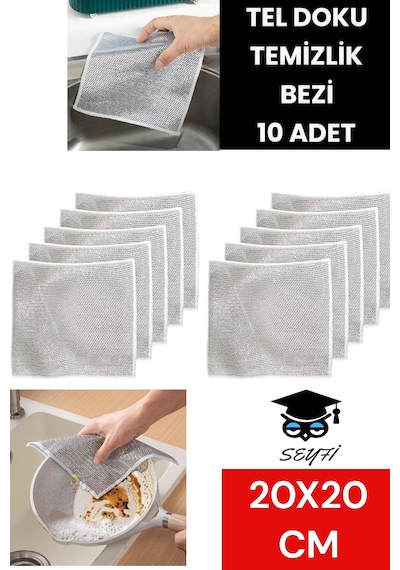 Tel Doku Temizlik Bezi 10 Adet