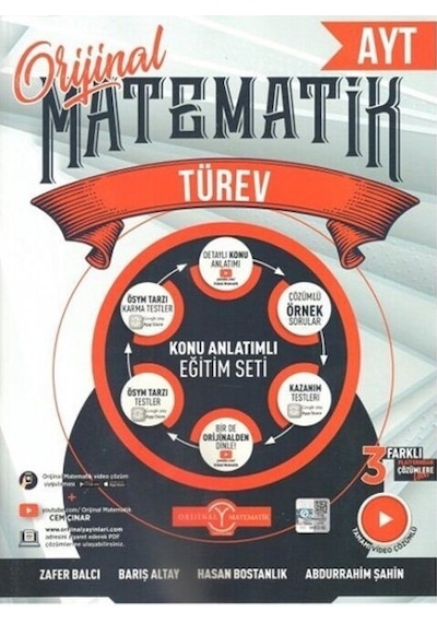 2025 Orijinal Yayınları Ayt Matematik Türev Konu Anlatımlı
