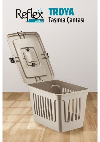 Reflex Care Troya Kedi Ve Köpek Taşıma Çantası Bej 49,5 X 33,5 X 33 Cm
