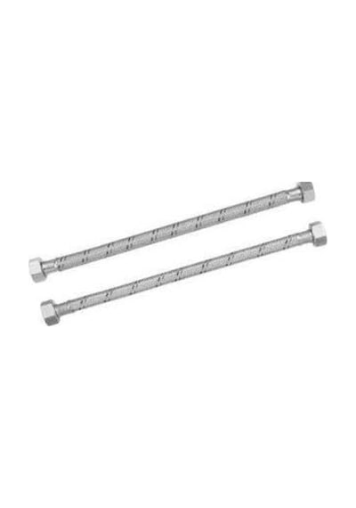 2 Adet 70 Cm 3-8-3-8 Spiral Klozet Bağlantı Flex Hortumu