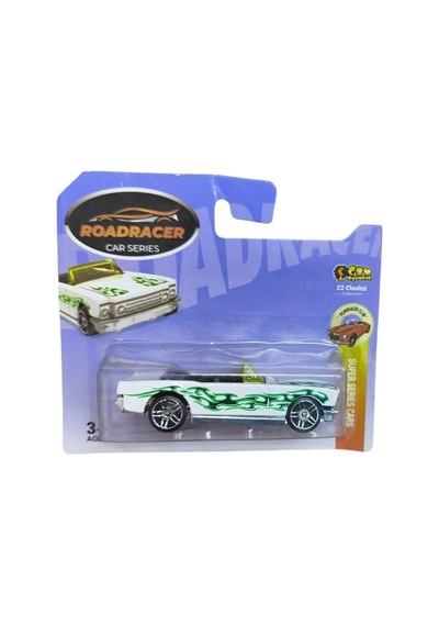 Can Oyuncak Kartela Road Racer Model Araba Tekli Cn1912-beyaz Çok Renkli