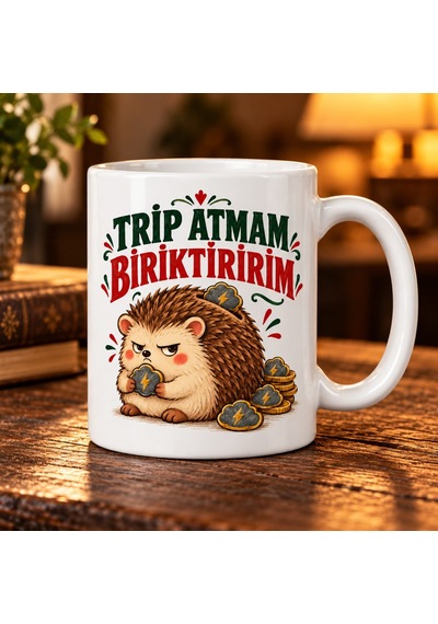 Trip Tasarrufu Tasarımlı Porselen Kupa - Model 719 Diğer