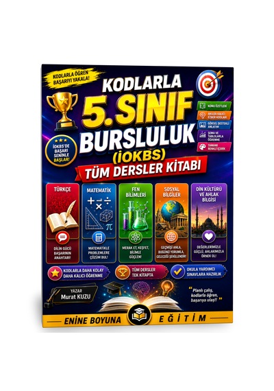Kodlarla 5. Sınıf Bursluluk İokbs Tüm Dersler Kitabı