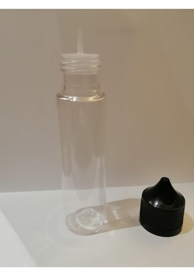 60ml Şeffaf Gorilla Şişe Beyaz Kapak,plastik Şişe,boş Şişe,likit Şişesi,50 Adet