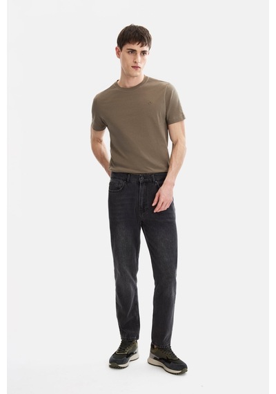 Backandbond Siyah Tapered Fit Denim Pantolon Çok Renkli
