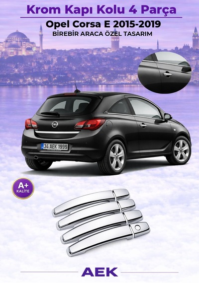 Opel Corsa E Kapı Kolu 2015-2019 Paslanmaz Çelik