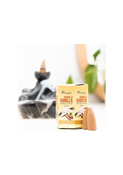 Aromatika Sandal & Vanilla Geri Akışlı Şelale Tütsü Backflow