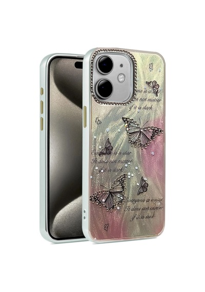 Apple iPhone Uyumlu  11 Kılıf Blade Aynalı Desenli Kapak - Desen 6