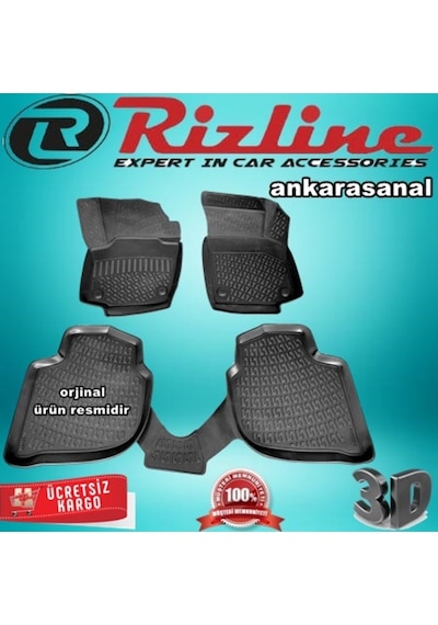 Rizline Skoda Rapid 3D Paspas Havuzlu Stw 2013-2020 Arası 4 Prç N11.897