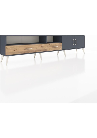 Arges Tv Ünitesi 3 Raflı 2 Çekmeceli 2 Kapaklı 220x30x51 Antrasit-antrasit/çam Antrasıt/atlas Çam - Antrasıt Arges Tv Ünitesi 3 Raflı 2 Çekmeceli 2 Kapaklı 220x30x51 Antrasit-antrasit/çam Antrasıt/atlas Çam - Antrasıt