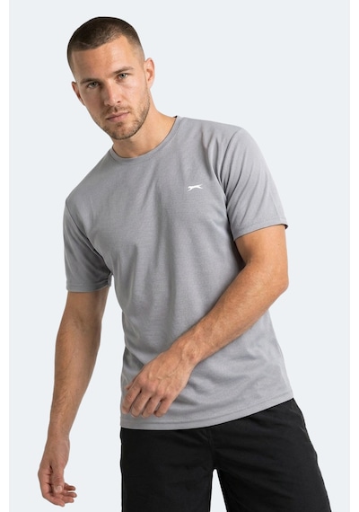 Slazenger Haunted I Erkek Gümüş Tişört