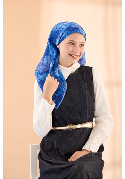 Silk Home Soft Eşarp 73095-13 Saks, Bebe Mavi, Mavi