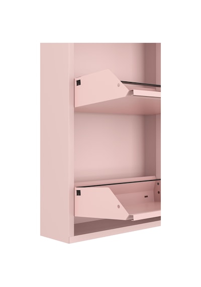 Ceha Kilitli 4'lü Metal Ayakkabılık - Toz Pembe/blush K.AYK-4/M3885/KL