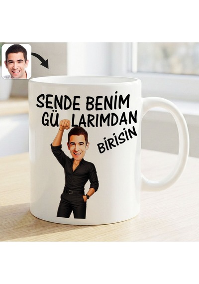 Bk Gift Kişiye Özel Sende Benim Günahlarımdan Birisin Karikatürlü Beyaz Kupa Bardak -6, Arkadaşa Hediye, Eğlenceli Hediye