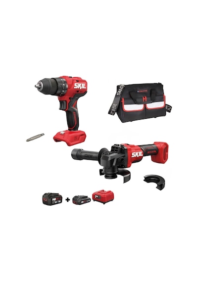 Skıl Kombo Set 2 3021CA 20V Max Darbeli Matkap Vidalama + 3923CA Avuç Taşlama + 3110AA 2.5AH Li + 2.4A Şarj Cihazı + 3137AA 4AH Li Batarya Skıl Kombo Set 2 3021CA 20V Max Darbeli Matkap Vidalama + 3923CA Avuç Taşlama + 3110AA 2.5AH Li + 2.4A Şarj Cihazı + 3137AA 4AH Li Batarya