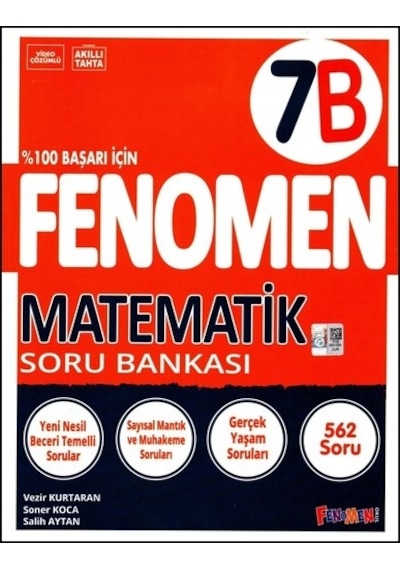 Fenomen Yayıncılık Fenomen 7. Sınıf Matematik Soru Bankası B