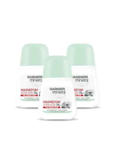 Garnier 3'lü Mineral Magnezyum Ultra Kuru Roll-on Deodorant Seti
