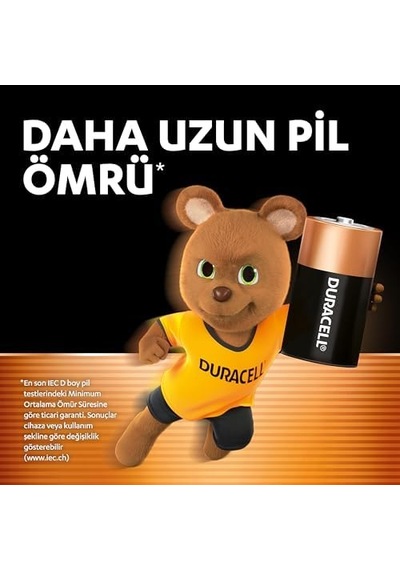 Basıc Alkalin D Pil 2 Li Paket Çok Amaçlı Alkalin D Pil 1,5v Daha Uzun Ömürlü Günlük Cihazlar İçin Güvenilir Güç Plastik İçermeyen Ambalaj - Mn1300