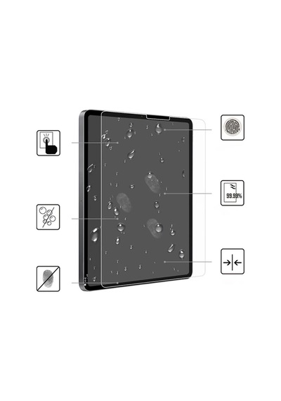 Apple iPad Uyumlu Pro 12.9 2021-2020-2018 Tempered Cam Ekran Koruyucu- 5775