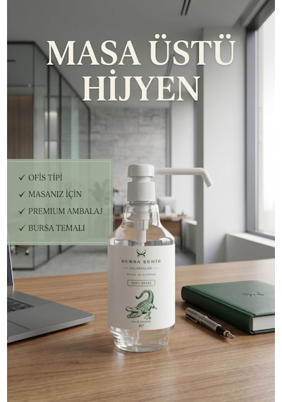 6'lı 500 Ml Sprey Kolonya, Ofis Kolonyası, Masa Üstü Kolonya, Banko Kolonyası