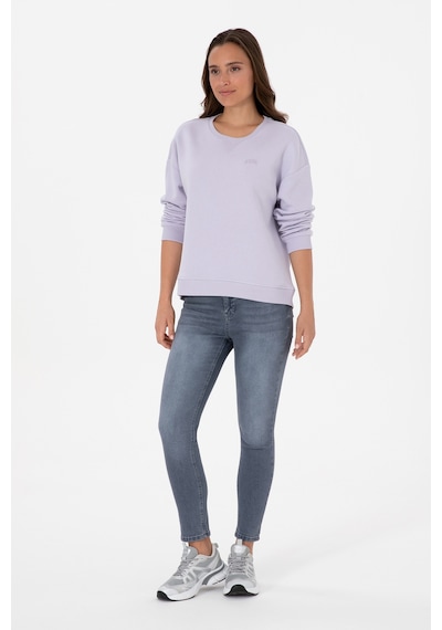 U.S. Polo Assn. Kadın Lavanta Şardonlu Bisiklet Yaka Basic Sweatshırt 50313586-VR245