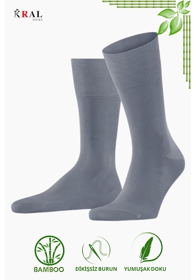 Kral Socks Bambu Erkek Soket Düz Uzun Çorap Klasik Yazlık Dikişsiz 6'lı Premium Set Asorti3 Kral Socks Bambu Erkek Soket Düz Uzun Çorap Klasik Yazlık Dikişsiz 6'lı Premium Set Asorti3