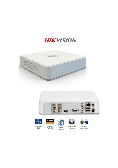 Ds-7104hghı-m1 4 Kanal Mini Dvr H.265+ Kayıt Cihazı
