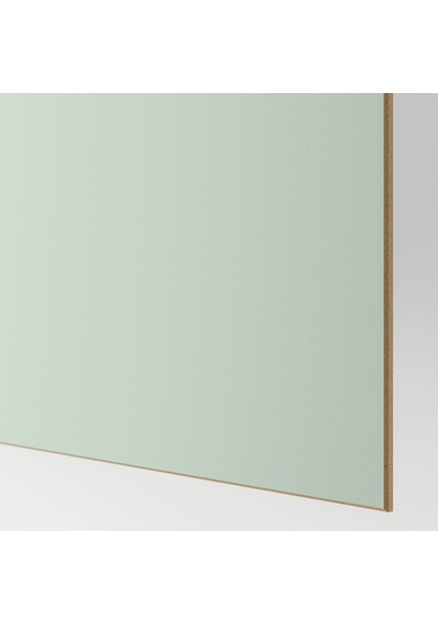 Sürgü Kapak, Açık Yeşil-aynalı Cam, 200x236 Cm Açık Ceviz