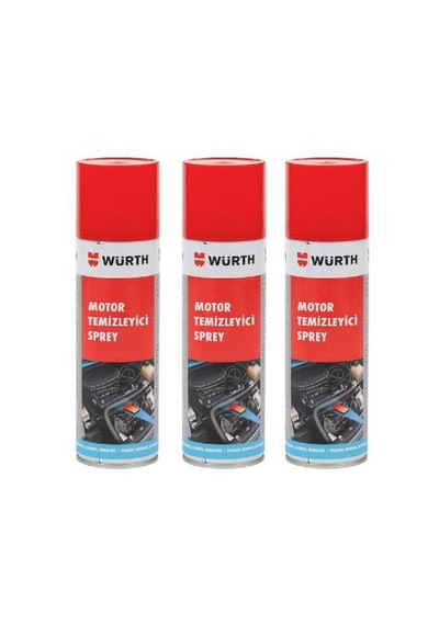 Würth Motor Temızleyıcı Sprey 3 Adet 500Ml