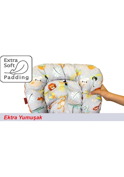 Holmer Organik Mama Sandalyesi Minderi & Kılıfı Kemer Deliksiz