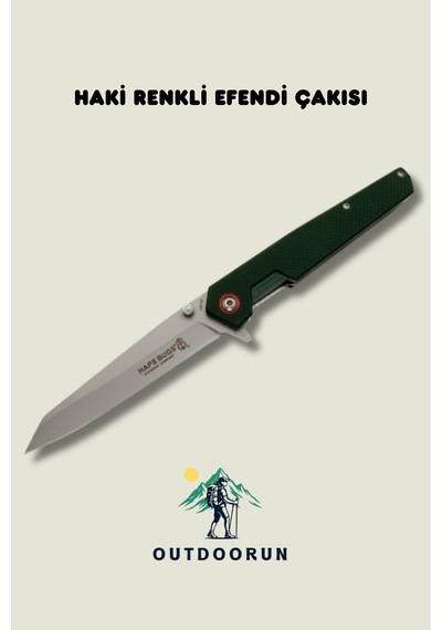 Haki Renkli Efendi Kamp Çakısı - 21,5 Cm Haki