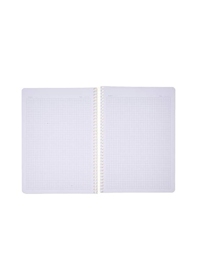 Meteksan Pruva A4 Pet Spiralli Karton Kapaklı Defter 144 Yaprak - Kareli - Sarı