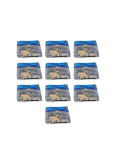 Arma Baskılı Mini Blok Poşet Torba No: 3 Siyah 10 x 100'lü 30 x 50 CM
