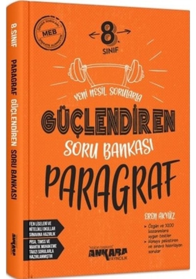 Ankara Yayıncılık 8.Sınıf Güçlendiren Paragraf Soru Bankası (521614020) Ankara Yayıncılık 8.Sınıf Güçlendiren Paragraf Soru Bankası (521614020)