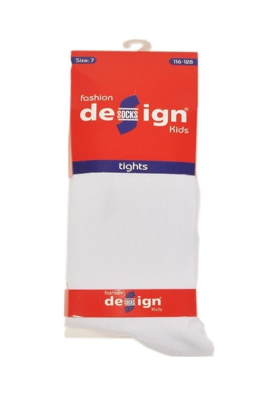 Design DESIGN PAMUKLU KÜLOTLU ÇORAP - 5 YAŞ-Beyaz