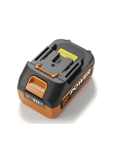 Auhma Ahv-21 18.5v 3.0ah Li-ıon Şarjlı Batarya Type-c Şarj Girişli, Led Göstergeli Yedek Süpürge A Turuncu