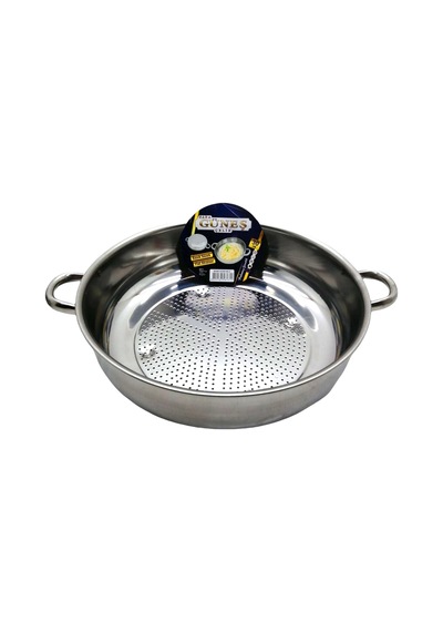 No-3 - 30cm Basık Süzek Metal Süzgeç 5468 Çok Renkli