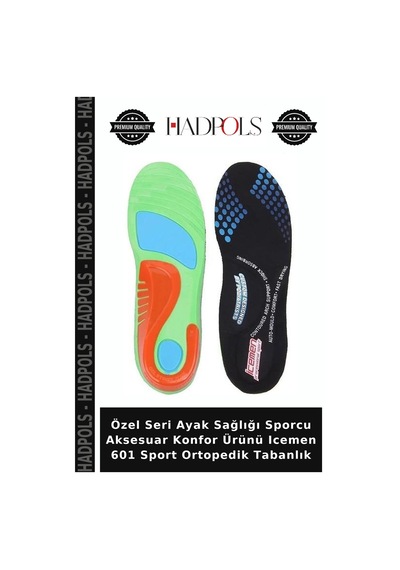 Özel Seri Ayak Sağlığı Sporcu Aksesuar Konfor Ürünü Icemen 601 Sport Ortopedik Tabanlık