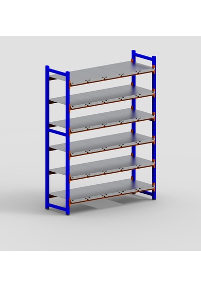 Raf Burada 6 Katlı Depo Rafı - 300-350 Kg Taşıma Kapasiteli Hafif Rack Raf- 60x180x200 cm
