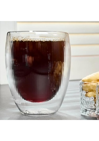 Lineo Çift Cidarlı Bardak 350 Ml Açık Beyaz