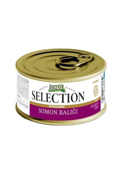 Jungle Selection Konserve 70 Gr Kedi Maması Somonlu 12'li
