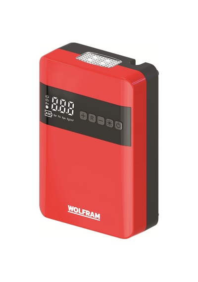 Wolfram 75518 150PSI Powerbank Özellikli Şarjlı Dijital Hava Kompresörü