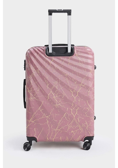 Defacto Unisex Sert Kapaklı Çekçekli Büyük Boy Valiz E7064axnsbr410 Bordo-br410