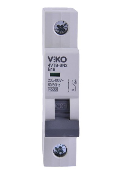 Viko 4vtb-1b16 Otomatik Sigorta 4,5ka B Tipi 1 Kutup 16a 10