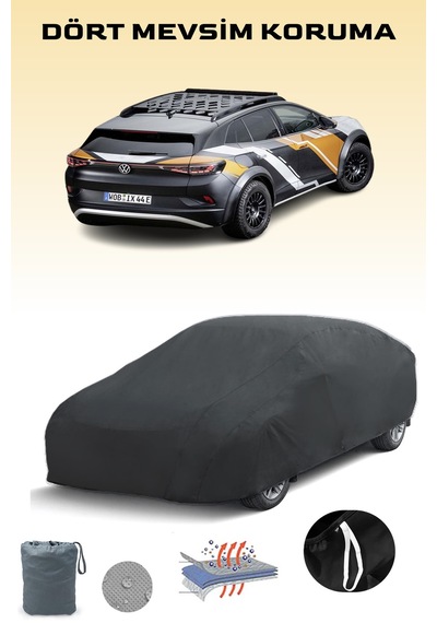 Siyah, Volkswagen Id. Xtreme, Araba Brandası, Oto Örtüsü, Araba Çadırı Siyah