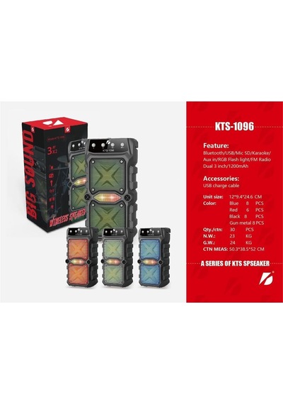 KTS 1096 USB Bluetooth Hoparlör